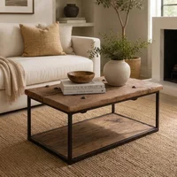 View Scala coffee table - brown and black - ash wood and metal View Scala coffee table - brown and black - ash wood and metal