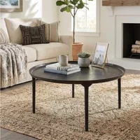 View Dundee coffee table - round - black - aluminum View Dundee coffee table - round - black - aluminum