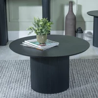 Click to view product details and reviews for Bern Coffee Table Black Round Fluted Drum Base. Click to view product details and reviews for Bern Coffee Table Black Round Fluted Drum Base.