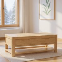 View Carly coffee table - 2 drawer - oak View Carly coffee table - 2 drawer - oak