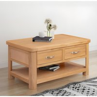 View Clarion coffee table - 2 drawer - oak View Clarion coffee table - 2 drawer - oak