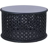 Click to view product details and reviews for Clearance Jaipur Coffee Table Round Black Mango Wood Lattice. Click to view product details and reviews for Clearance Jaipur Coffee Table Round Black Mango Wood Lattice.