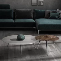 View Livia coffee table - oval - marble - variation available View Livia coffee table - oval - marble - variation available