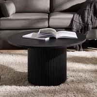 Click to view product details and reviews for Louis Coffee Table Round Black Fluted Base. Click to view product details and reviews for Louis Coffee Table Round Black Fluted Base.