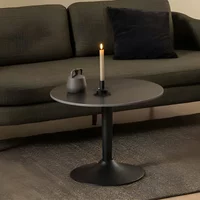 View Malta coffee table - round - black ceramic View Malta coffee table - round - black ceramic