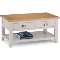 View Richmond coffee table - 2 drawer - grey View Richmond coffee table - 2 drawer - grey
