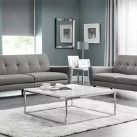 Click to view product details and reviews for Scala Coffee Table 90cm Square White Marble Effect And Chrome. Click to view product details and reviews for Scala Coffee Table 90cm Square White Marble Effect And Chrome.