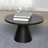 View Soli coffee table - round - black ceramic - small View Soli coffee table - round - black ceramic - small
