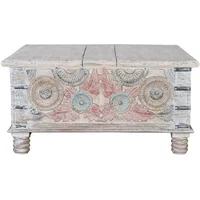 View Tangazo coffee table - storage - white washed mango wood View Tangazo coffee table - storage - white washed mango wood