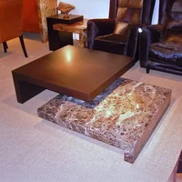 View Twin coffee table - square - marble - variation available View Twin coffee table - square - marble - variation available
