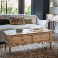 View Toulon coffee table - 2 drawer - oak View Toulon coffee table - 2 drawer - oak