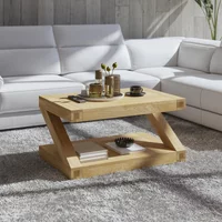 View Z designer coffee table - small - oak View Z designer coffee table - small - oak