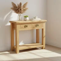 Click to view product details and reviews for Salisbury Premium Console Table 2 Drawer Oak. Click to view product details and reviews for Salisbury Premium Console Table 2 Drawer Oak.