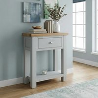 View Lundy console table - 1 drawer - grey painted View Lundy console table - 1 drawer - grey painted