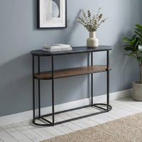 View Buxton console table - oval - grey marble View Buxton console table - oval - grey marble