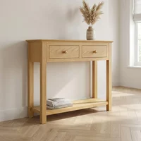 Click to view product details and reviews for Arlington Console Table 2 Drawer Oak. Click to view product details and reviews for Arlington Console Table 2 Drawer Oak.