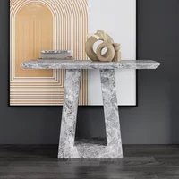 Click to view product details and reviews for Milan Console Table Grey Marble.