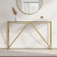 Click to view product details and reviews for Allure Console Table Black Glass And Gold. Click to view product details and reviews for Allure Console Table Black Glass And Gold.