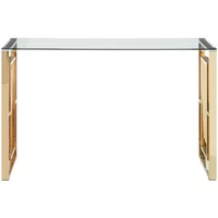 Click to view product details and reviews for Clearance Allure Console Table Glass Gold Base Fss16606. Click to view product details and reviews for Clearance Allure Console Table Glass Gold Base Fss16606.