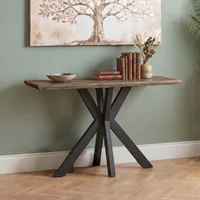 Click to view product details and reviews for Manhattan Console Table Walnut 120cm Black Spider Legs Base. Click to view product details and reviews for Manhattan Console Table Walnut 120cm Black Spider Legs Base.