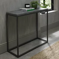 Click to view product details and reviews for Renzo Zinc Dark Grey Narrow Console Table. Click to view product details and reviews for Renzo Zinc Dark Grey Narrow Console Table.