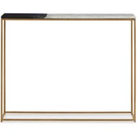 View Corra console table - black and white marble View Corra console table - black and white marble