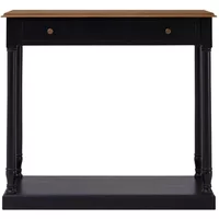 View Loire console table - 1 drawer - black and oak View Loire console table - 1 drawer - black and oak