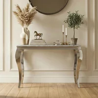 Click to view product details and reviews for Louis Console Table Grey Marble Chrome. Click to view product details and reviews for Louis Console Table Grey Marble Chrome.