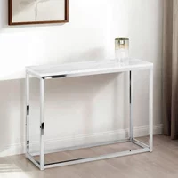 Click to view product details and reviews for Scala Console Table 100cm White Marble Effect And Chrome. Click to view product details and reviews for Scala Console Table 100cm White Marble Effect And Chrome.