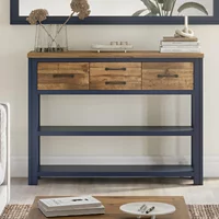 View Splash blue hall table - 4 drawer View Splash blue hall table - 4 drawer