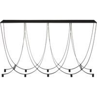 View Trento console table - black glass View Trento console table - black glass