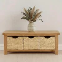 Click to view product details and reviews for Salisbury Premium Bench With Baskets Oak. Click to view product details and reviews for Salisbury Premium Bench With Baskets Oak.