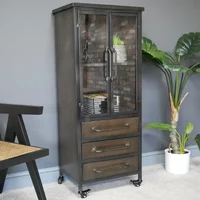 Click to view product details and reviews for Display Cabinet 2 Door Bronze Metal And Glass Industrial. Click to view product details and reviews for Display Cabinet 2 Door Bronze Metal And Glass Industrial.