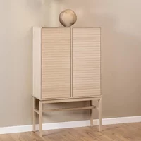View Linley hall cabinet - 2 door - white oak View Linley hall cabinet - 2 door - white oak