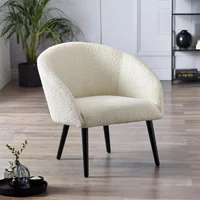 Click to view product details and reviews for Amari Accent Chair Ivory Boucle Fabric. Click to view product details and reviews for Amari Accent Chair Ivory Boucle Fabric.