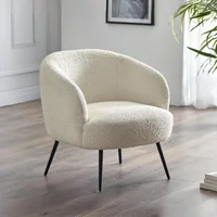 Click to view product details and reviews for Gigi Accent Chair Ivory Boucle Fabric. Click to view product details and reviews for Gigi Accent Chair Ivory Boucle Fabric.