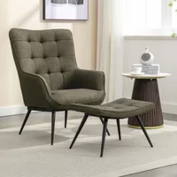 Click to view product details and reviews for Katelyn Accent Armchair With Footstool Green Fabric. Click to view product details and reviews for Katelyn Accent Armchair With Footstool Green Fabric.