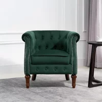 Click to view product details and reviews for Freya Accent Chair Green Velvet Fabric. Click to view product details and reviews for Freya Accent Chair Green Velvet Fabric.