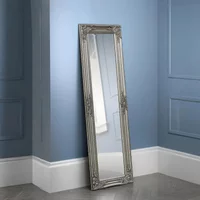 View Palais leaner mirror - rectangular - pewter View Palais leaner mirror - rectangular - pewter