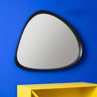 View Giles wall mirror - abstract - large - black - glass and wood - 99cm x 90cm View Giles wall mirror - abstract - large - black - glass and wood - 99cm x 90cm