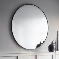 View Cherington round wall mirror 80cm black View Cherington round wall mirror 80cm black