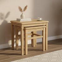 View Moreno nest of tables - oak View Moreno nest of tables - oak