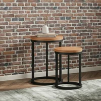 Click to view product details and reviews for Rayne Acacia Round Nest Of 2 Tables. Click to view product details and reviews for Rayne Acacia Round Nest Of 2 Tables.