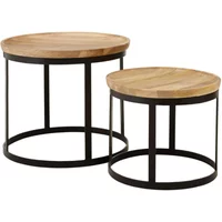 Click to view product details and reviews for Boho Nest Of 2 Tables Round Natural Mango Wood. Click to view product details and reviews for Boho Nest Of 2 Tables Round Natural Mango Wood.