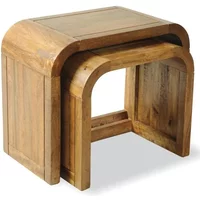 Click to view product details and reviews for Curved Edge Tables Nest Of 2 Mango Wood. Click to view product details and reviews for Curved Edge Tables Nest Of 2 Mango Wood.