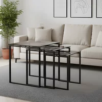 Click to view product details and reviews for Katrine Nest Of Tables Smoked Glass Set Of 3. Click to view product details and reviews for Katrine Nest Of Tables Smoked Glass Set Of 3.