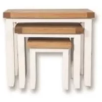 Click to view product details and reviews for Perth Nest Of Tables Set Of 3 White And Wood. Click to view product details and reviews for Perth Nest Of Tables Set Of 3 White And Wood.