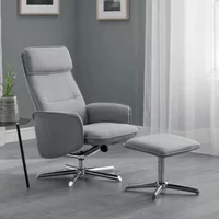 Click to view product details and reviews for Aria Grey Fabric Recliner Chair With Footstool. Click to view product details and reviews for Aria Grey Fabric Recliner Chair With Footstool.