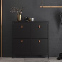Click to view product details and reviews for Barcelona Shoe Cabinet 4 Drawer Black. Click to view product details and reviews for Barcelona Shoe Cabinet 4 Drawer Black.