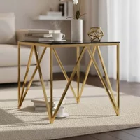 Click to view product details and reviews for Allure End Table Black Glass And Gold. Click to view product details and reviews for Allure End Table Black Glass And Gold.